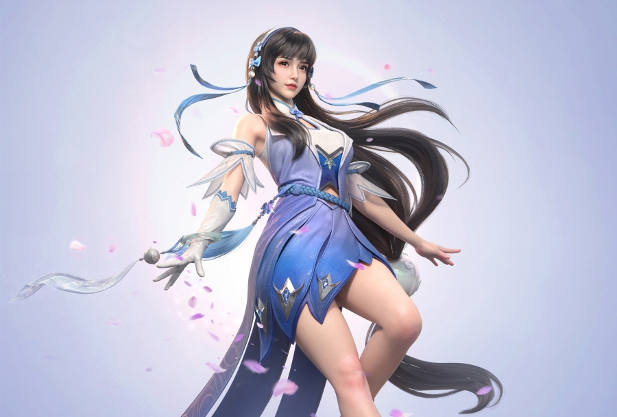 3D动漫美女角色王者荣耀同人西施高清4k壁纸