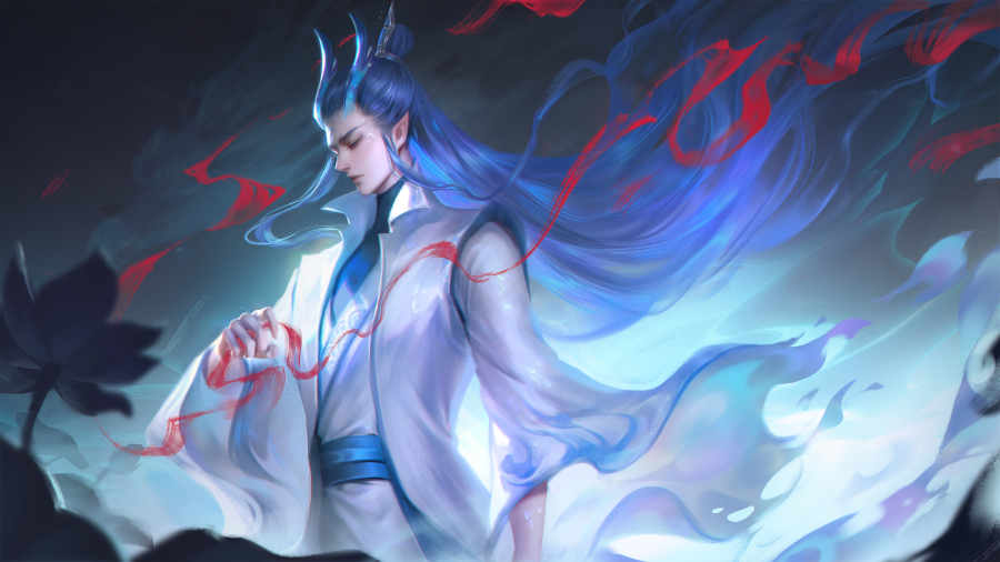 5k桌面高清哪咤2壁纸，敖丙魔童闹海主角