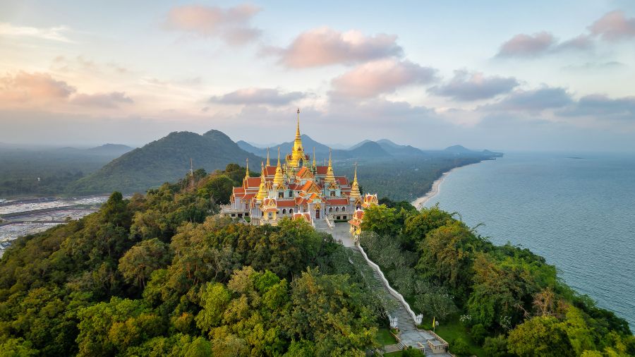班克鲁特的唐赛寺，泰国 