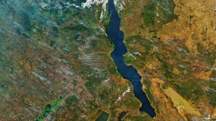 坦噶尼喀湖，非洲 