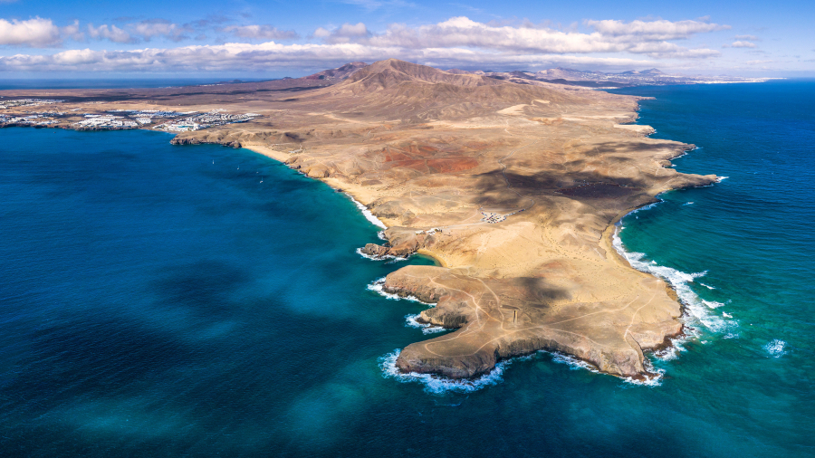 帕帕加约海滩, 兰萨罗特, 加那利群岛, 西班牙 